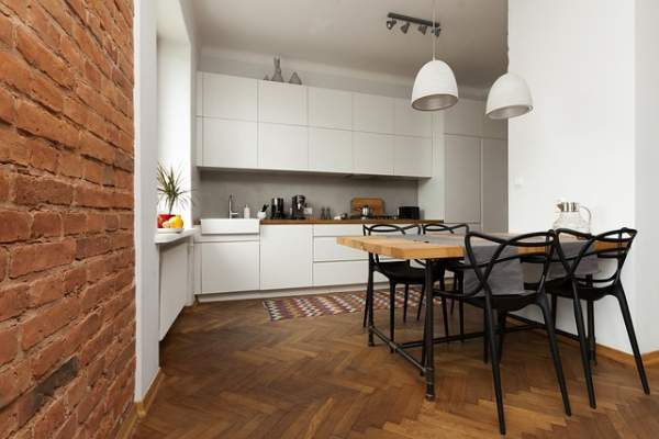 cuisine blanche bois