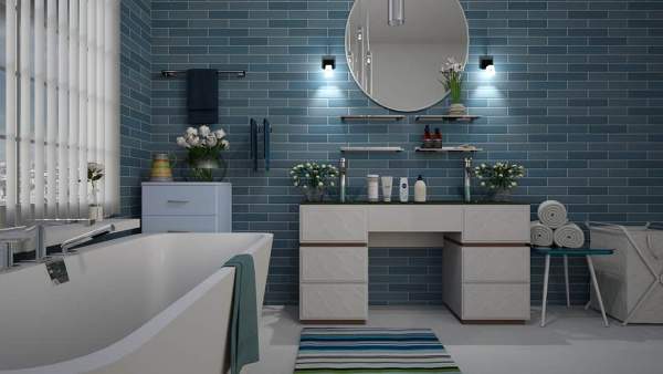 baignoire d'angle