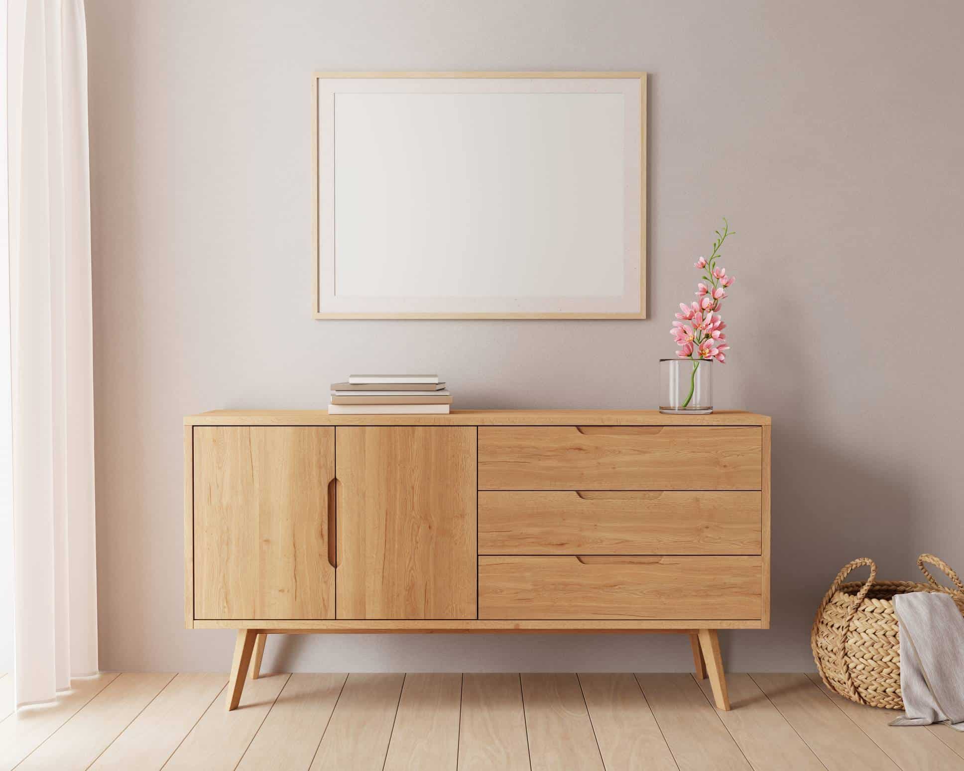 meubles en bois d'acacia