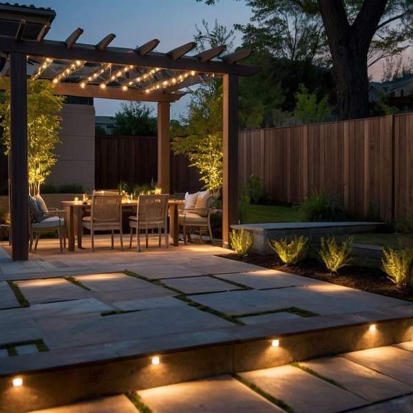 Ambiance lumineuse terrasse