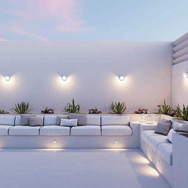 Ambiance lumineuse terrasse