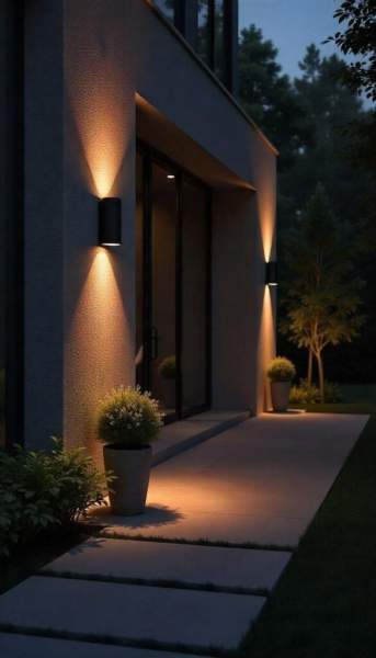 Éclairage terrasse moderne