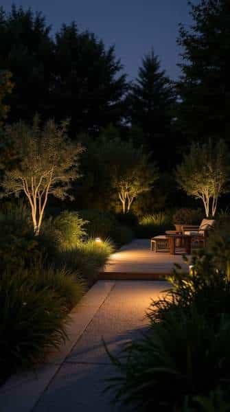 Ambiance lumineuse terrasse