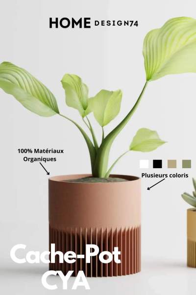 Cache-pot design plante intérieur