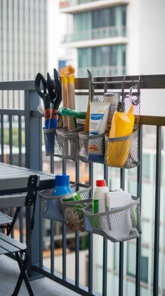 Rangement balcon gain de place