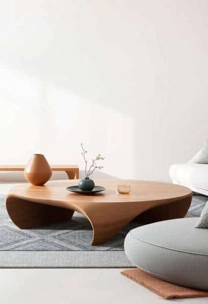 Table basse design salon contemporain