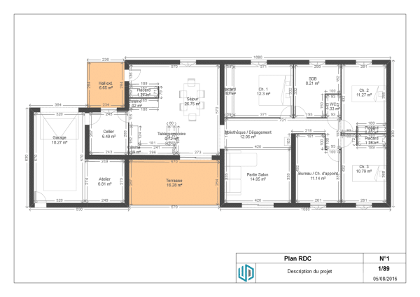 prix maison plain pied 100m2 garage