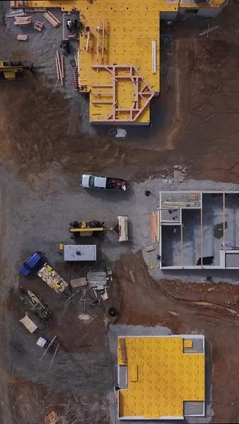 Chantier construction maison