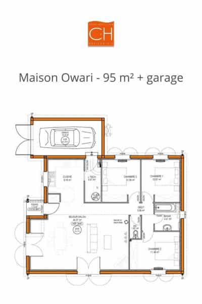 Plan maison plain pied garage