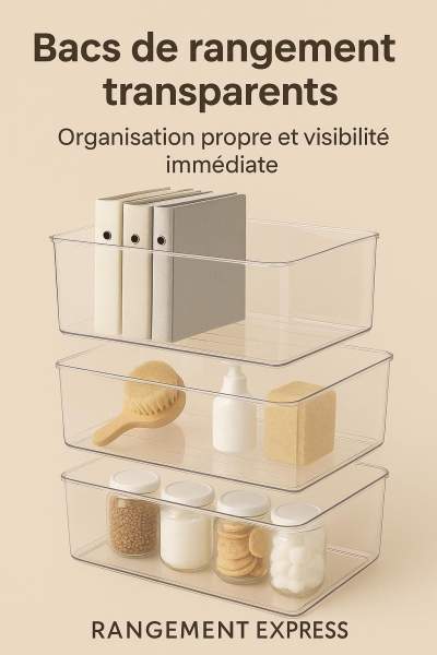 Rangement plastique esthétique intérieur