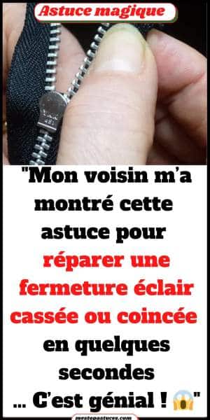 Couture fermeture éclair