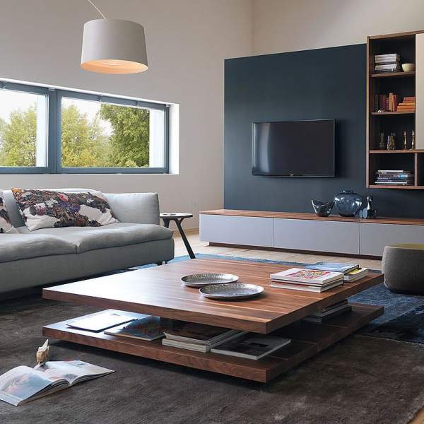 Table basse design salon contemporain