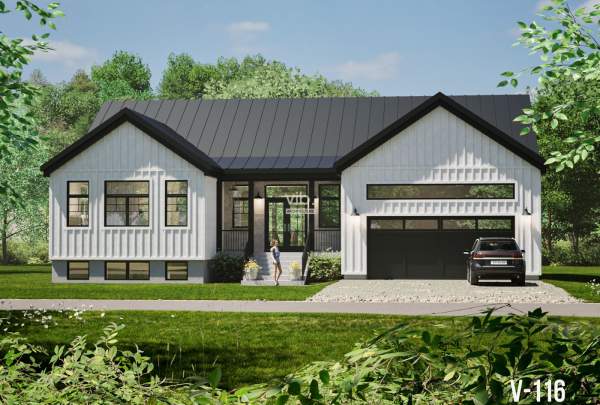 Plan maison plain pied garage