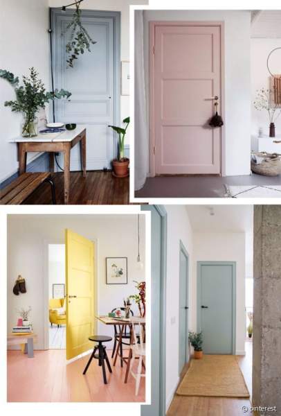 Couloir portes peintes