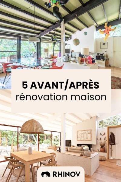 Avant après rénovation maison