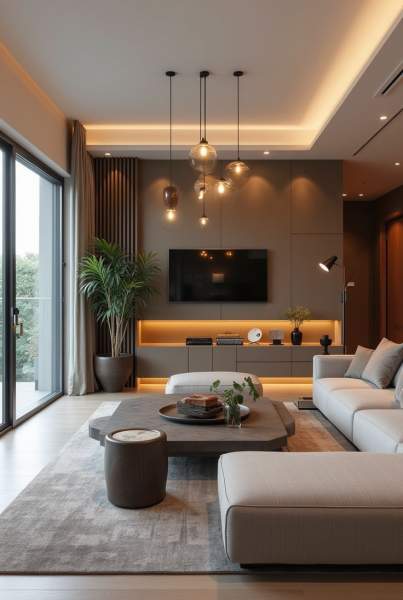 couleur salon chaleureux moderne