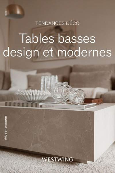 Table basse design salon contemporain