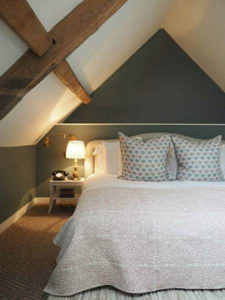 Chambre sous combles peinture