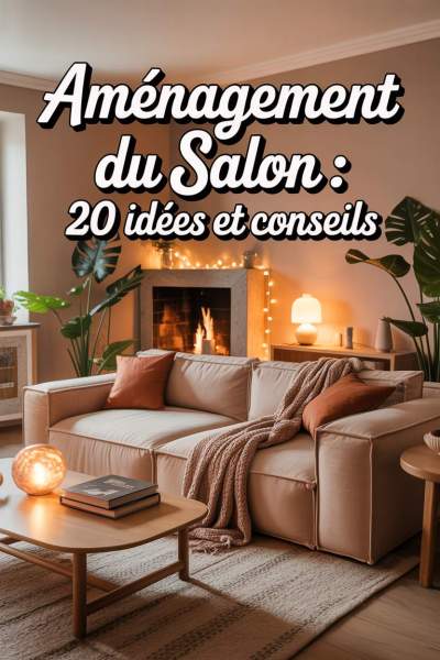 Salon chaleureux moderne