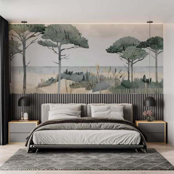papier peint chambre adulte tendance