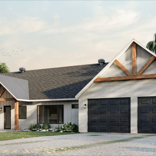 Plan maison plain pied garage