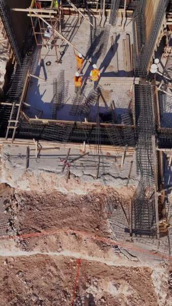 Chantier construction maison