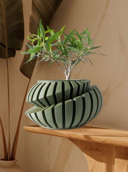 Cache-pot design plante intérieur