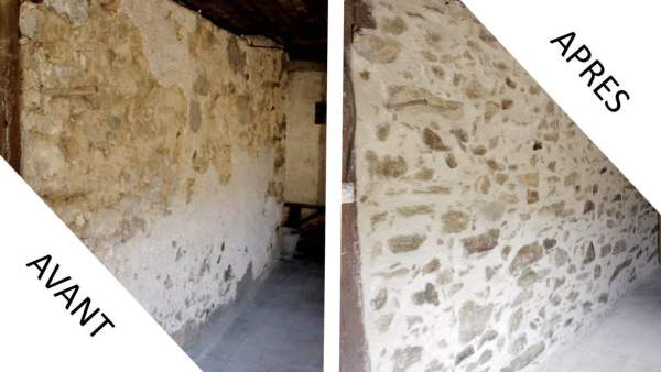 Réparation mur enduit