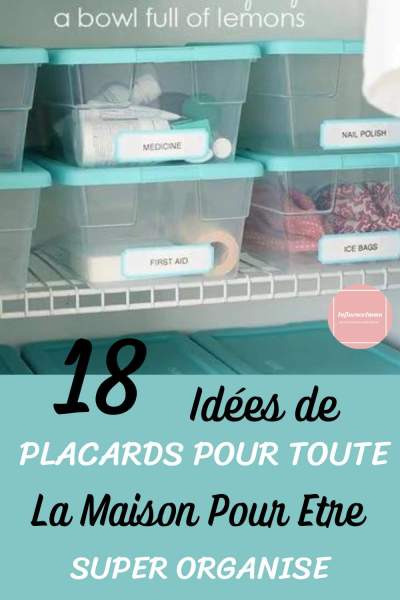 Rangement plastique esthétique intérieur