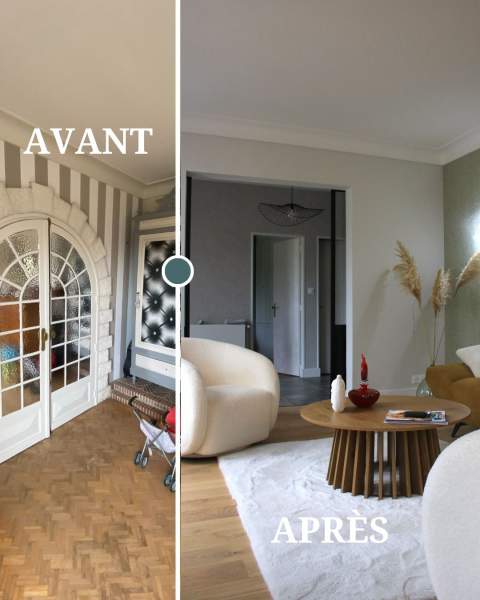 Avant après rénovation maison