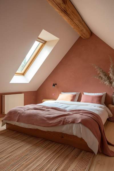 Chambre sous combles peinture