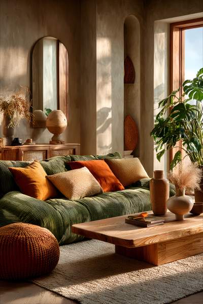 couleur salon chaleureux moderne