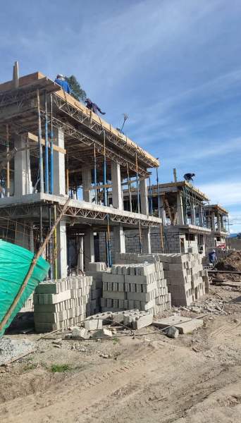 Chantier construction maison