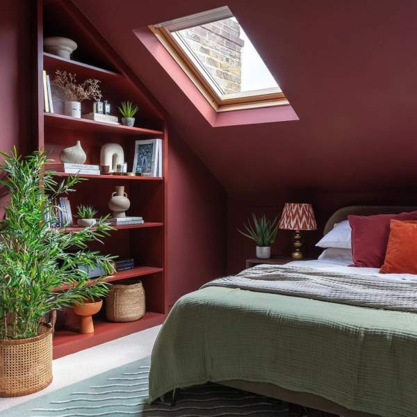 Chambre sous combles peinture