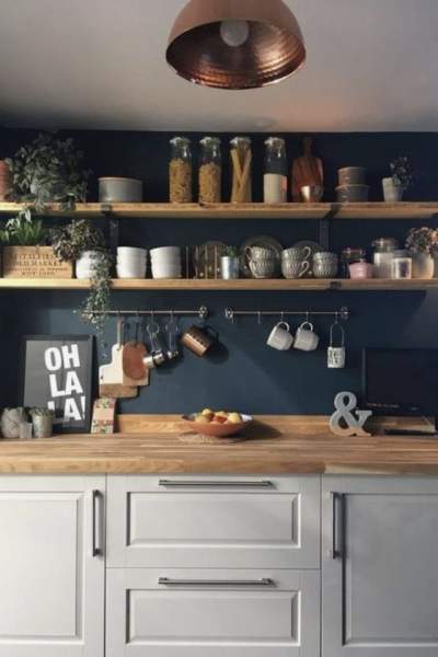Cuisine mur coloré