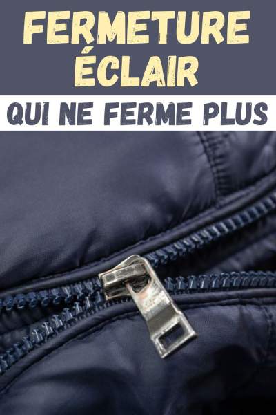 réparer fermeture éclair