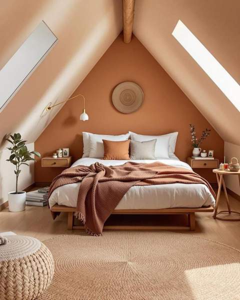 quel mur peindre chambre sous pente