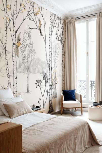 papier peint chambre adulte tendance