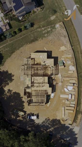Chantier construction maison