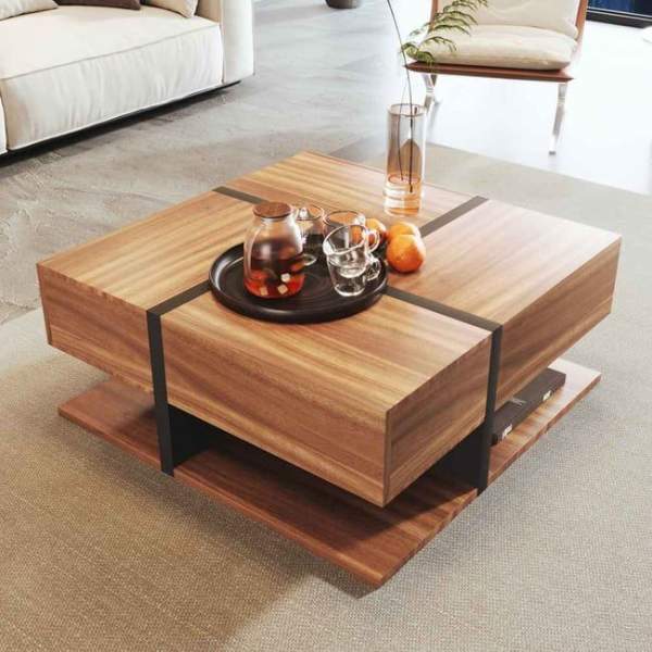 Table basse design salon contemporain