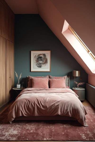 quel mur peindre chambre sous pente
