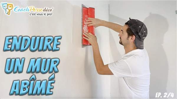 Réparation mur enduit