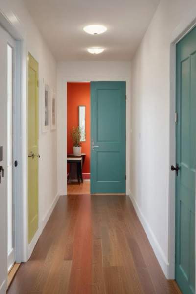 couleur portes couloir