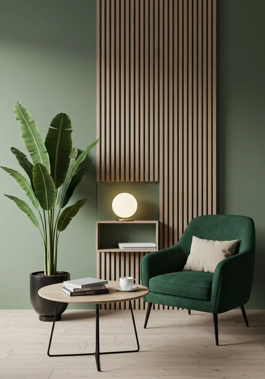 Mur couleur accent
