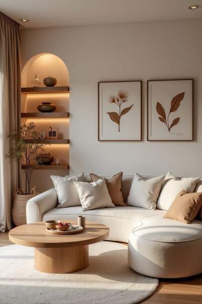 couleur salon chaleureux moderne