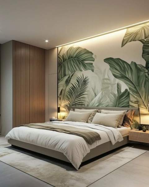 papier peint chambre adulte tendance