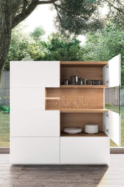 Buffet vaisselier verres design