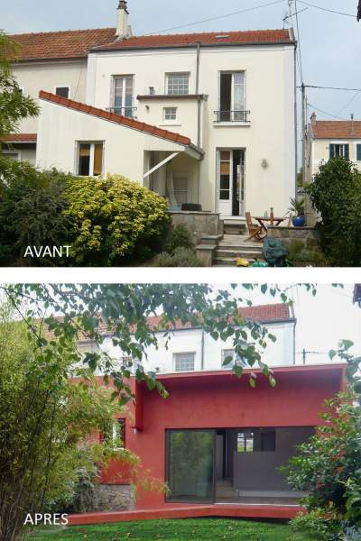 Avant après rénovation maison