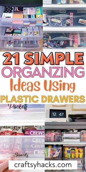 Organisation placard plastique