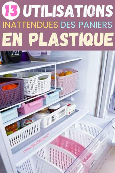 Rangement plastique astucieux